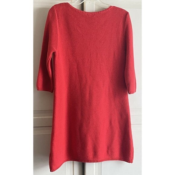 H & M‎ Women’s Sz S RED Shift Sweater Valentine Dress - Picture 2 of 5